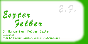 eszter felber business card